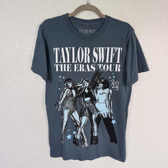 Taylor Swift Eras Tour Shirt Womens Medium Album TShirt Official Merch 2023 Blue - Picture 1 of 11